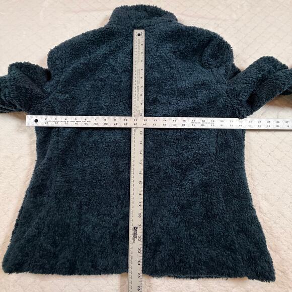 Pendleton Fuzzy Zip Jacket Shearling Fleece Sherpa Dark Blue Women’s Sz L - Picture 7 of 7